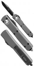 Нож Microtech Ultratech Black 121-1GY с автоматическим открытием/закрытием клинка.