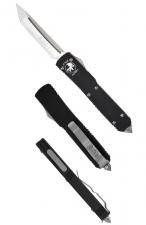 Нож Microtech Ultratech Satin 123-4 с автоматическим открытием/закрытием клинка.