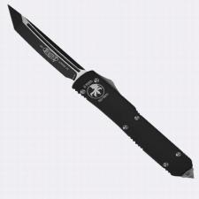 Нож Microtech Ultratech Black 123-1 с автоматическим открытием/закрытием клинка.