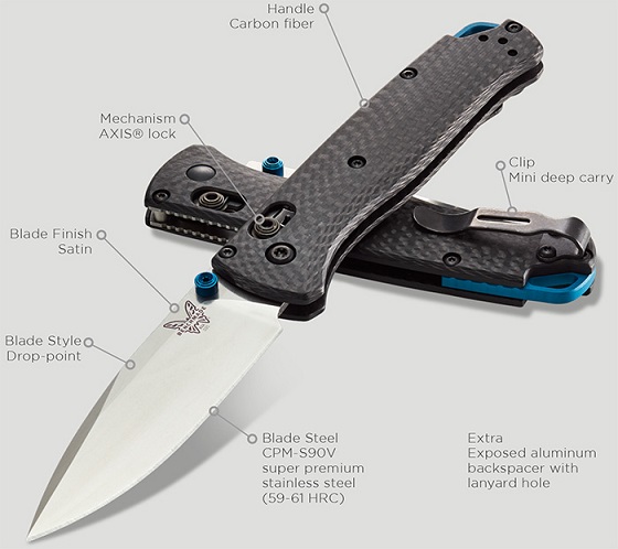 Складной нож BENCHMADE 535-3 BUGOUT