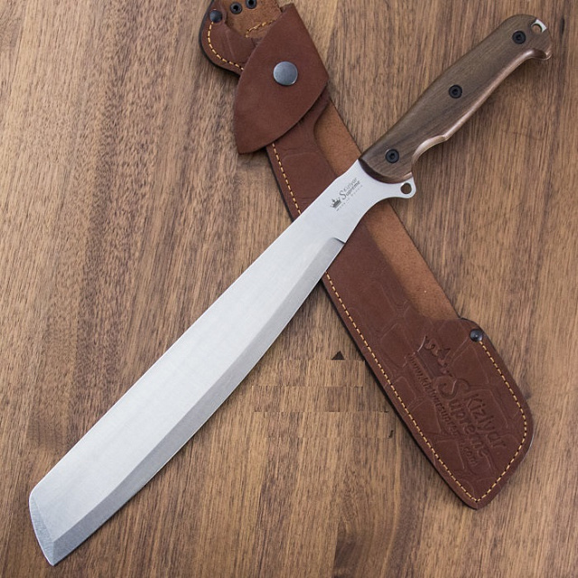 Мачете Kizlyar Suprim Bush Mate Сonvex AUS-8 (рукоять дерево орех)