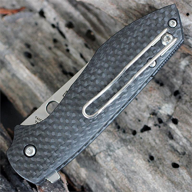 Складной нож Spyderco C195CFP Brad Southard Positron Flipper, Carbon Fiber