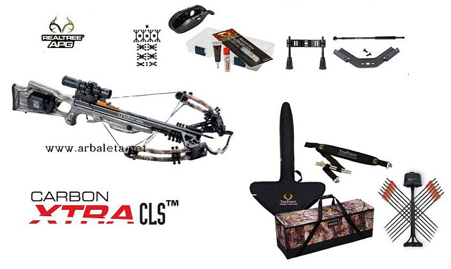 Арбалет блочный для охоты фирмы TenPoint "Carbon Xtra CLS" с ручным натяжителем «ACUdraw50» USA.