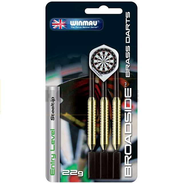 Дротики Winmau Broadside Brass steeltip 22gr (начальный уровень)