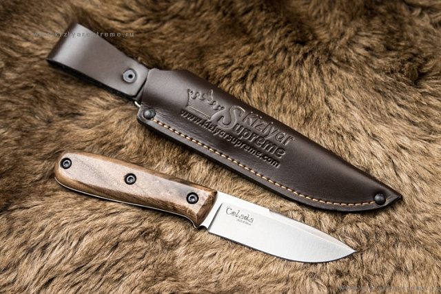 Нож Kizlyar Supreme COLADA AUS-8 STONEWASH ОРЕХ