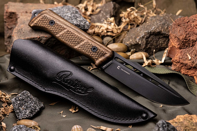 Нож Kizlyar Supreme BAIKAL D2 BLACKTITANIUM