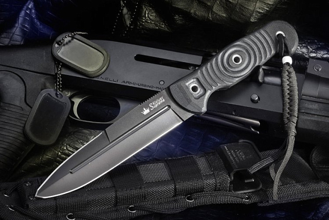 Нож Kizlyar Supreme Legion сталь D2 BT(черный)