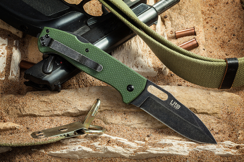 Складной нож Kizlyar Supreme Ute сталь 440C GT Green G10