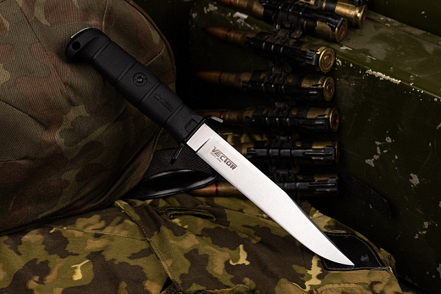 Тактический нож Kizlyar Supreme Vector 420HC StoneWash