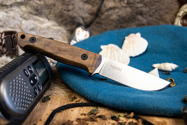 Нож Kizlyar Supreme Nikki D-2 StoneWash Whalnut Орех