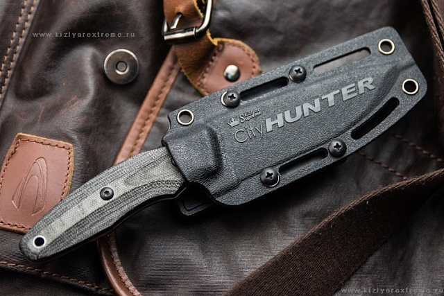 Нож Kizlyar Supreme CITYHUNTER AUS-8 STONEWASH