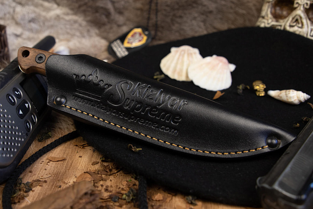 Нож Kizlyar Supreme Nikki D-2 StoneWash Whalnut Орех