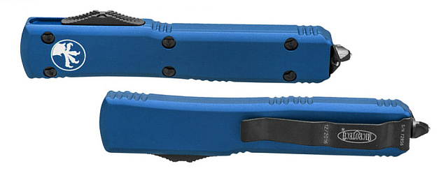 Нож Microtech Ultratech Black 123-1BL с автоматическим открытием/закрытием клинка.
