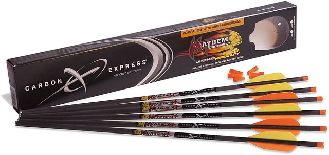 Стрела арбалетная карбоновая Carbon Express "Mayhem"  22" (580мм.)