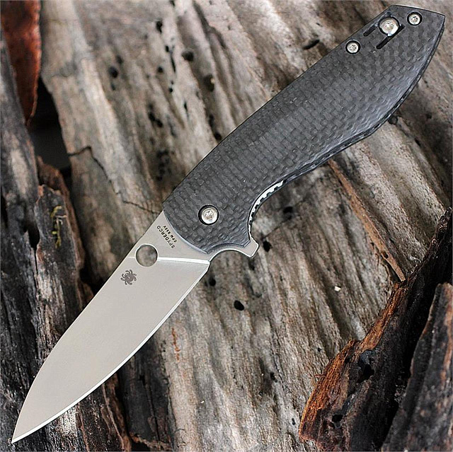 Складной нож Spyderco C195CFP Brad Southard Positron Flipper, Carbon Fiber
