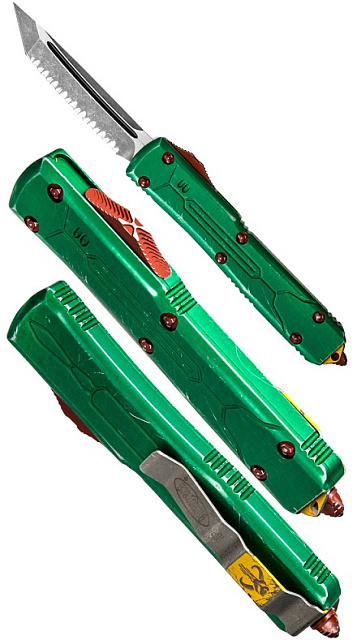 Нож Microtech Ultratech BeadBlasted 123-12BH Bounty Hun с автоматическим открытием/закрытием клинка.