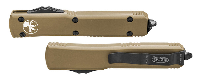 Нож Microtech Ultratech Black 123-1TA с автоматическим открытием/закрытием клинка.