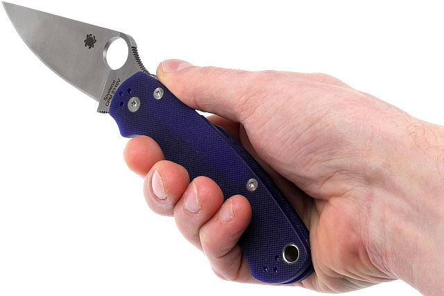 Складной нож Spyderco "Para-Military 2" C81GPDBL2 сталь CPM S110V
