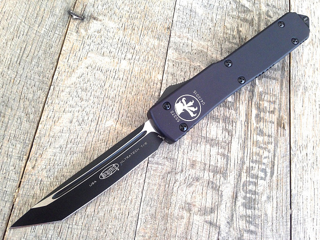 Нож Microtech Ultratech Satin 123-1T (Сталь М390)с автоматическим открытием/закрытием клинка.