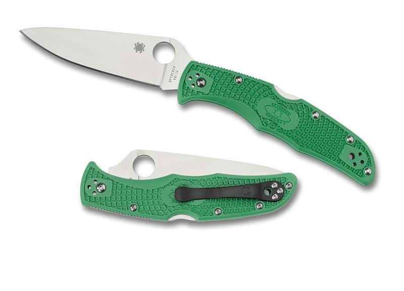Складной нож Spyderco Endura Flat Ground Green C10FPGR