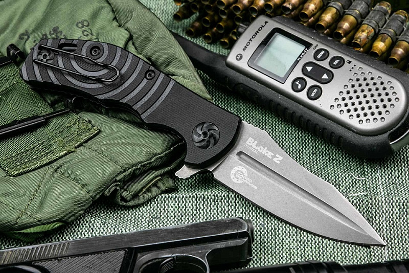 Складной нож Kizlyar Supreme BLOKE Z D2 TACWASH