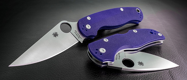Складной нож Spyderco "Para-Military 2" C81GPDBL2 сталь CPM S110V