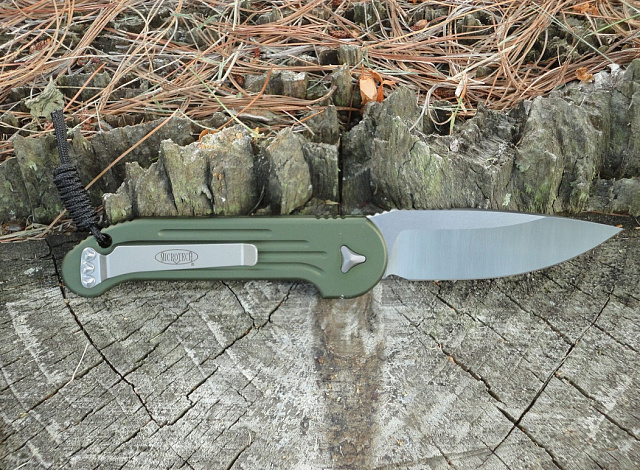 Нож Microtech LUDT 135-4OD c автоматическим открытием клинка.