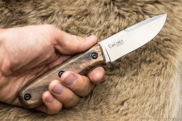 Нож Kizlyar Supreme COLADA AUS-8 STONEWASH ОРЕХ