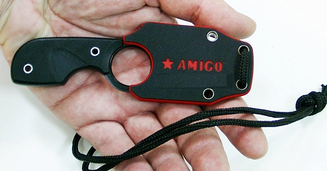 Нож Kizlyar Supreme "Amigo X"  AUS-8  BT BLKH